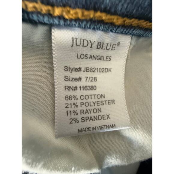 Judy Blue Jeans Womens 7/28 Relaxed Stretch Denim Jeans JB82102 - Picture 8 of 9